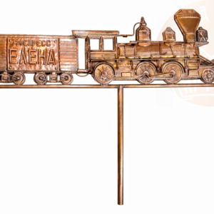 Медный флюгер Паровоз